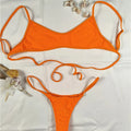 Wholesale MOQ 50 Orange Bikini 2022 Women Bikini