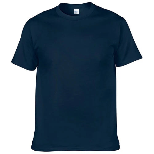 Calvera Customize Logo Solid Color Men Short Sleeved T-shirt
