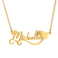 Customized Made Any Names Chain Personalized Initial Letter Gold Plated Stainless Steel Name Necklace Collar Con Nombre