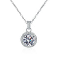 Wholesale High Quality Hot Sale Personalised Round Crystal Eternal Hope Necklace Stainless Steel Jewelry for Women