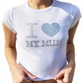 95% Cotton 5% Spandex Custom Logo Crop Top T Shirts Women Basic Short TShirts Crop Tops for Girls