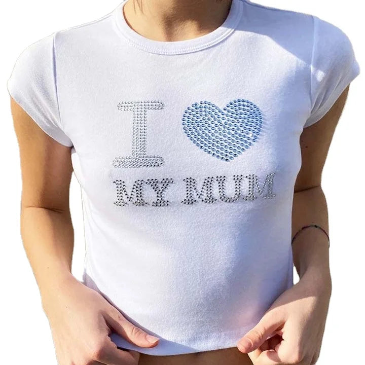 95% Cotton 5% Spandex Custom Logo Crop Top T Shirts Women Basic Short TShirts Crop Tops for Girls