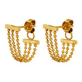 Wholesale Fashionable Designer Fancy Jewelry Stainless Steel Tassel Earrings