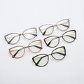 9025 Fashion Eyewear Blue Light Blocking Glasses Frames Classic Custom Cat Eye Computer Eyeglasses Frames