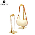 Customizable Stainless Steel Metal Bag Stand Rack Adjustable Logo Display Holder for Handbags holder stand Racks