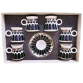 Wholesale Eco-Friendly Porcelain Turkish Tea & Arabic Coffee 6-Cup 6-Saucer Set for Giveaways