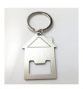 Metal House Shape Bottle Opener Keychain Custom logo Stainless Steel Beer Bottle Opener Keychain for Promotion Gift Key Chain