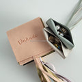 High-End Luxury Suede Microfiber Jewelry Pouch Envelope Style Separator Divider Trinkets Bijou Packaging Gold Fountain Pen's Tip