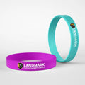 Thin Swirl Color Ion Custom Ink Injected Wristbands Led Wristband Silicon Cross Wristlet Keychain Silicone Beaded Bracelet