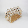 Custom European Style Light Tissue Box Luxury Gold Metal Napkin Caddy Eco-friendly Rectangle Support for Home Decoration MegaBDM