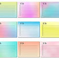 Stationery Student Gradient Color Sticky Notes Strong Stickiness Creative Message Stickers Simple Custom Sticky Notes Supplies