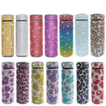 Glitter Insulated Vacuum Bottle with Chain Flask Sparkling Cup Rhinestone Diamond Stainless Steel Bing Water Bottle