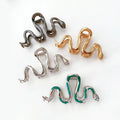 Large Metal Snake Claw Hair Clip 10.5cm Alloy Geometry Clip Hair Big Shark Women Hair Claw