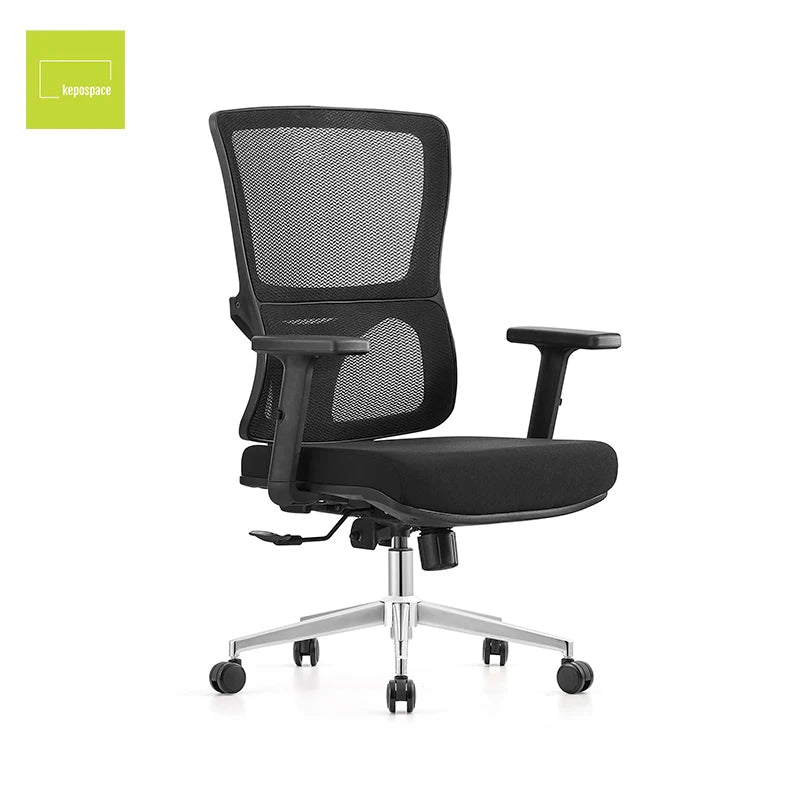 Ergonomic Executive Manager Swivel Mesh Fabric Head Support Chair Revolving Chairs Mid Back Ergonomic Desk Office Chair