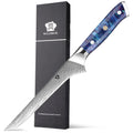 WILDMOK 7 Inch Kitchen Fillet Knife 67 Layers Damascus Steel Boning Knife with Resin Handle