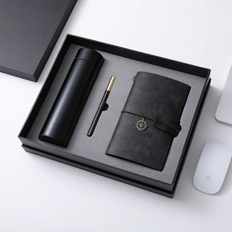 Promotional Luxury Gifts Leather Business Notebook Pen Gift Ideas Unique Corporate Gift Set