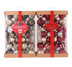 Christmas Ball Ornaments 74PCS Shatterproof Christmas Tree Ornaments Plastic Ball Decorations with String Perfect Hanging Ball