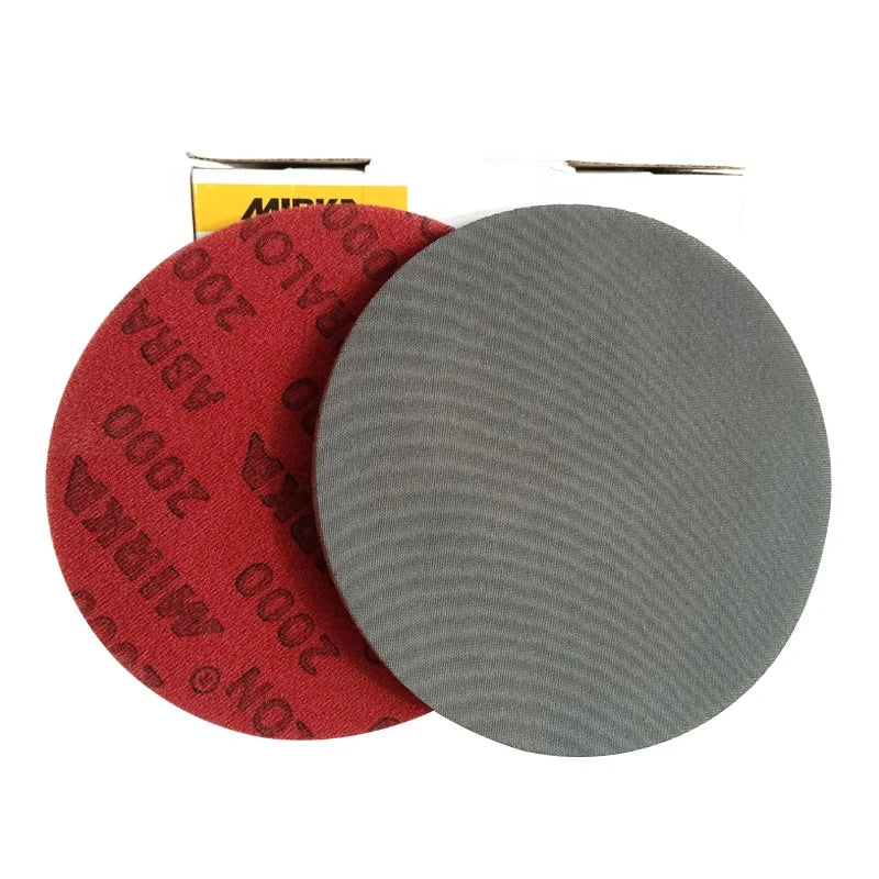 Mirka 150mm Diameter Sponge Sandpaper Pneumatic Polishing Abrasive Round Flocking 3000 Grit Car Paint Polishing Finland MegaBDM