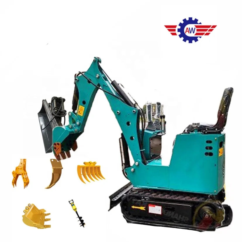 Remote Control Smart Electric Mini Excavator 1ton Lithium Battery Powered Use in Doors Decoration Home Garden Farm Use