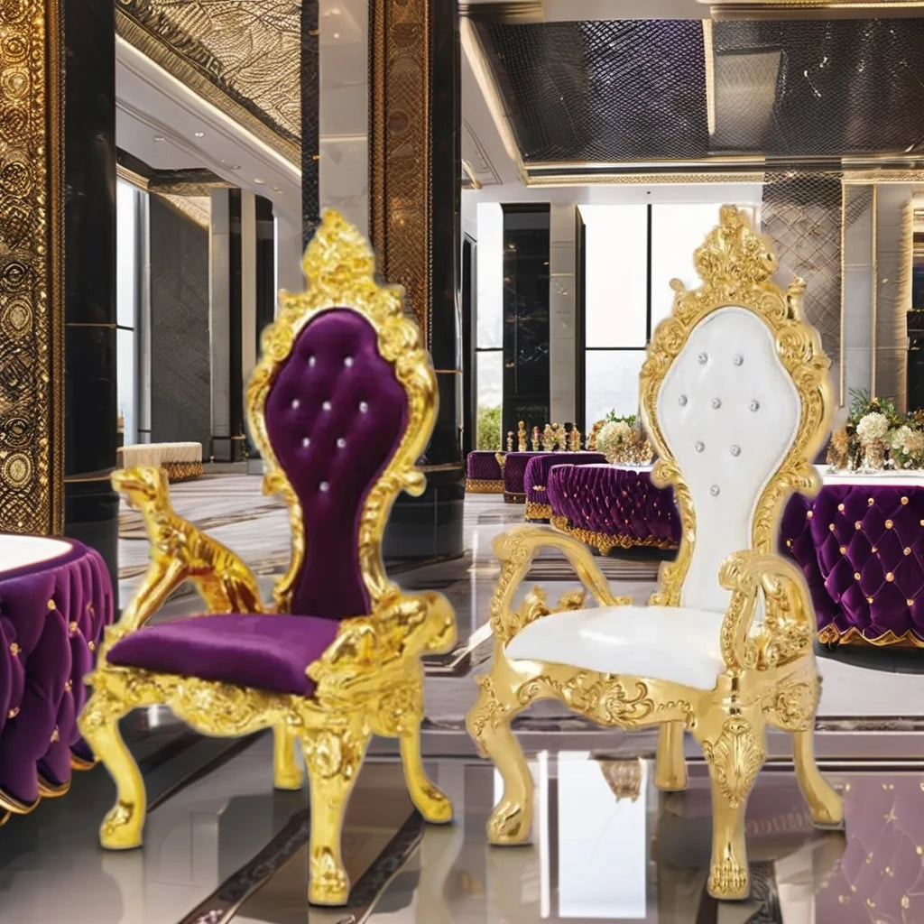 FRP Material Durable King Chair Wedding Events Stackable Commercial Banquet Chairs Modern Design Conference Church Party HANGMEI