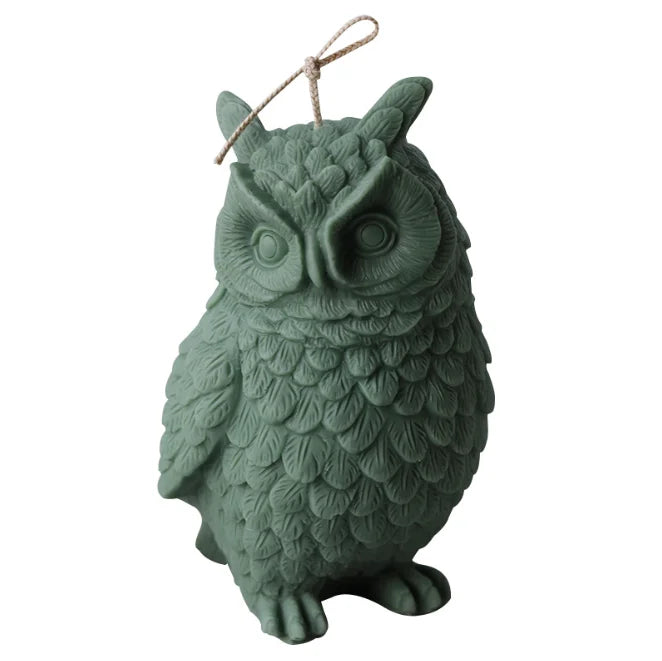 B-3379 Big Owl Ornament Cake Candle Silicone Mold Home Decoration Ornament Candle Plaster Mold