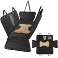 Detachable Zipper Waterproof Oxford Visual Mesh Window Side Flap Dog Car Hammock Portable Pet Seat Car Cover