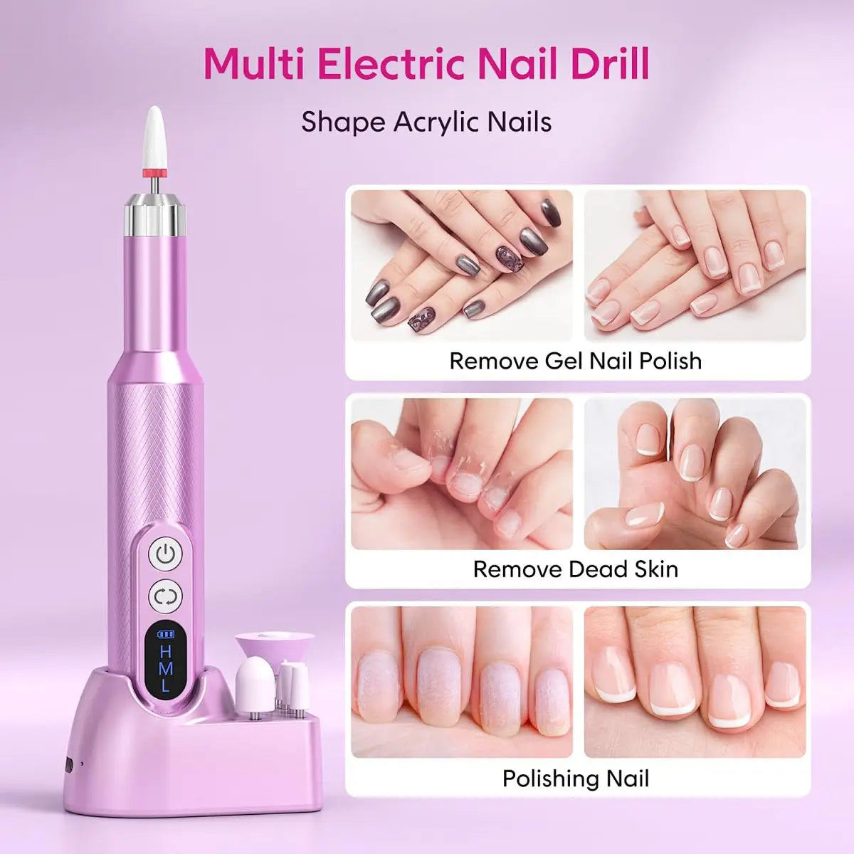 Professional Nail Salon Manicure Nail Polish Device 18000 RPM High Speed Portable Nail Drill Machine