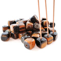 Crystal DIY new tumble tiger eye cube shape crystal Incense Holder home decor