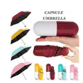 Mini Capsule Shaped Three Design Paraplui Payung Sombrillas Paraguas Folding Capsule Umbrella Yellow With Logo Prints Capsule