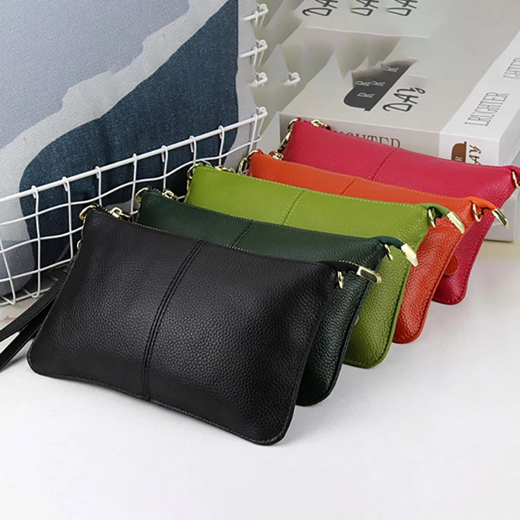 2021 Hot-selling Women's Bag Full Head Layer Cowhide Ladies One-shoulder Messenger Bag Factory Direct Leather Clutch