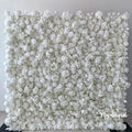 E-43 Cost-effective Low-priced Faux Pure Cream Ivory White Flowers Cheap Roll 3D Cloth  Wedding Backdrop for Wedding Decor