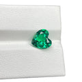 Lab Created Hydrothermal Columbia Green Inclusion Heart Shape Emerald Loose Gemstones for Pendant Making