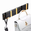 New Wall Mounted Bathroom Retractable Hooks Kitchen Folding Coat Hook Towel Robe Hook