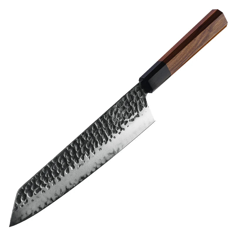 Japanese Kiritsuke Knife High Carbon Stainless Steel AUS10 Kitchen Knife With Mkuruti Wood Handle MegaBDM