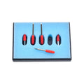 45 Degree Tungsten Steel Lettering Blade Vinyl Cutter Blades for Roland Cutting Plotter Red Pack of 5