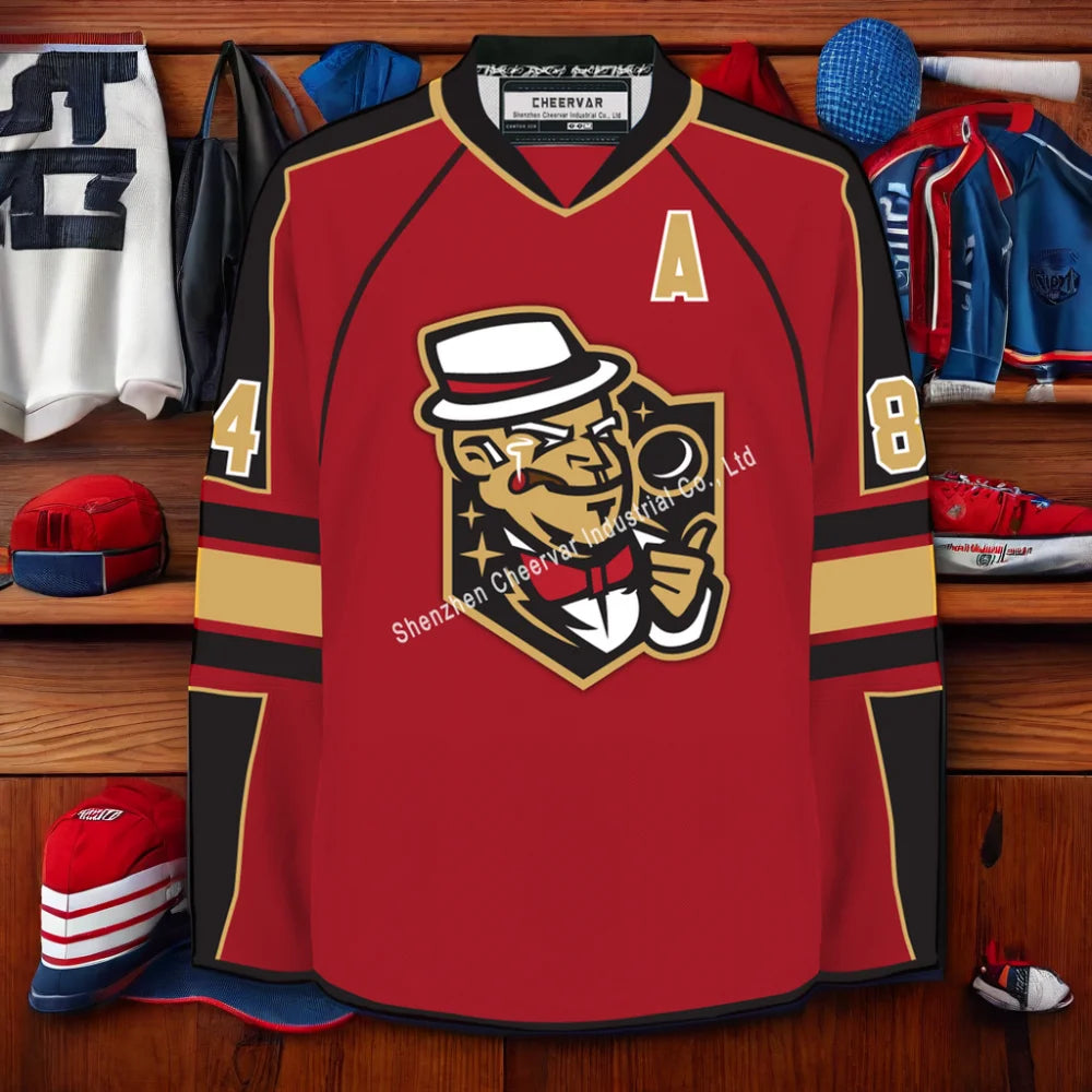 Embroidery Applique Ice Hockey Jersey Custom Ice Hockey Wear Men Blank Ice Hockey Jerseys