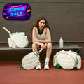 Luxury Women Custom Gym Badminton Pickleball Paddle Racket Bag Pickle Ball Padel Tote Quilted Puffer Tennis Sports Backpack