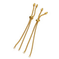 Stainless Steel 2.5*12.5mm Adjustable Rubber Bead Bracelet DIY Bracelet Jewelry Jewelry Making Found Supplies Crafts
