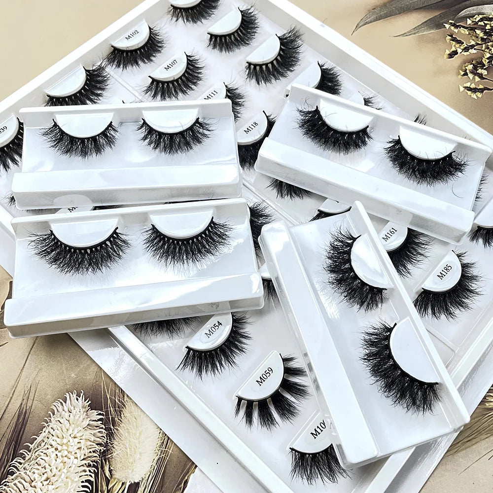 New Style Mink Eyelash 15mm 3d Mink Lashes Wholesale Full Strip Eyelashes Hand Made Natural Eyelashes Private Label Lashes