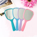 Free Custom Logo Makeup Mirror Square Heart Lash Hand Mirror for Cosmetics Bling Rhinestone Personalized Silver Pocket Mirror