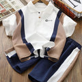 Fashion Summer Teenagers Clothes Suit  T-shirt+Shorts 2pcs Print Casual Baby Boy Clothing Set