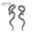 New Design Stainless Steel Snake huggies Earring Biker Earring Viking Punk Snake Earring Stud