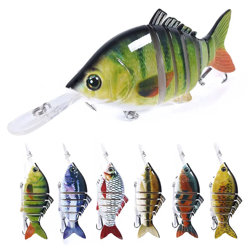 NEWUP 15cm 31.5g Artificial Lifelike Multi-section Lures Big Jointed Minnow Fishing Bait Wholesale