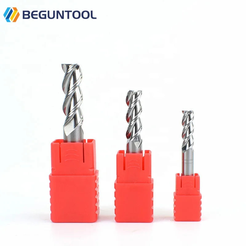 HRC 65 Tungsten Solid Carbide End Mills ODM OEM BEGUN Brand Wholesale Cheap High Quality 3 Flutes Metal Aluminium