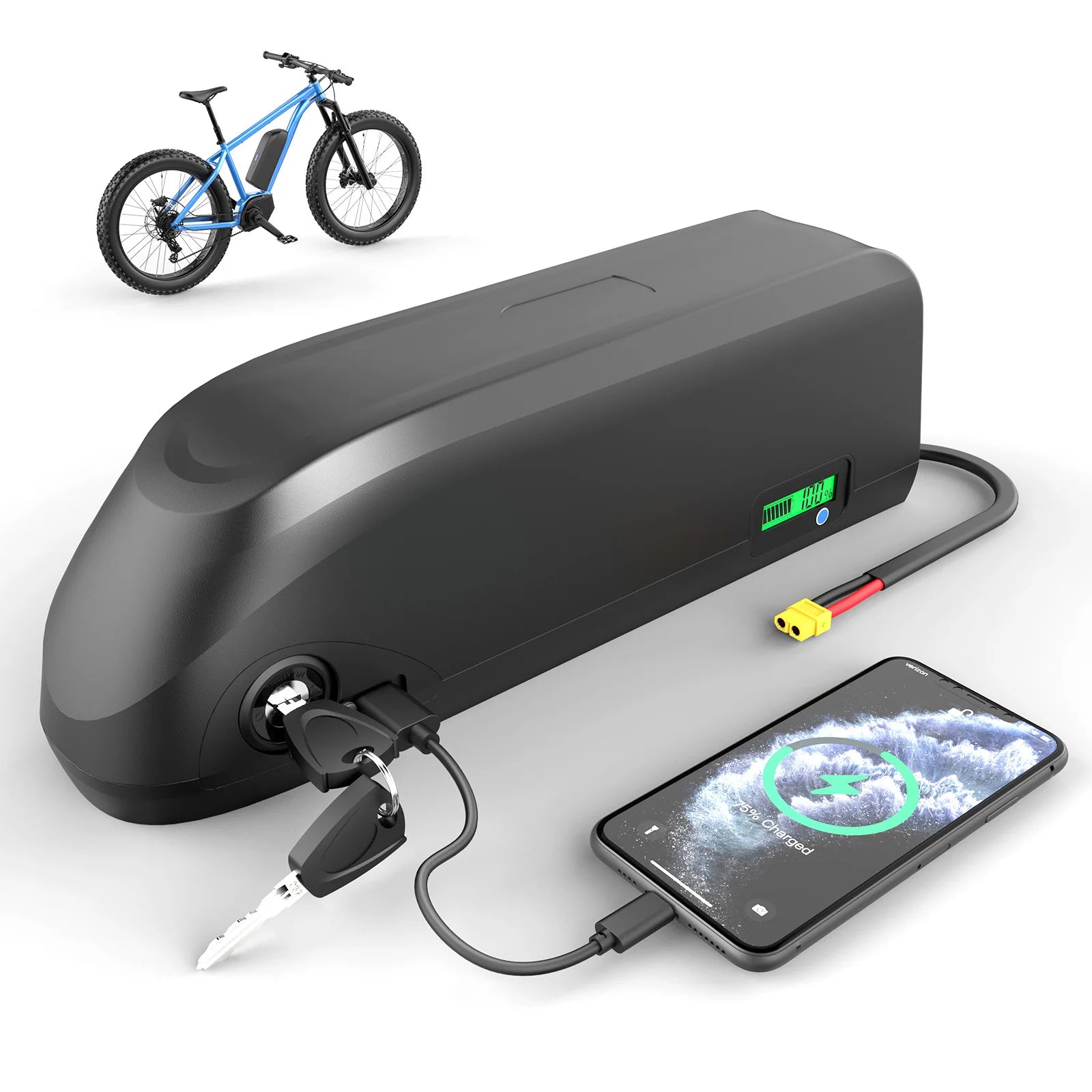EU Stock 48V 20AH Own Patent Bicycle Battery 40A BMS E Bike Battery for 250~1500W Electric Bike
