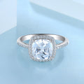 Qx Custom Gold Plated Luxury Fashion Fine Jewelry 925 Silver Zircon Rings for Women Valentine's Day Engagement Wedding Band Gift