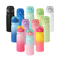 Hot Sale Insulated Metal Leak Proof Locking Lid with Soft Silicone Spout Stainless Steel Water Bottle with Straw Carry Handle