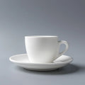 Chaoda 80/200ml Wholesale White Porcelain Espresso Cup with Saucer Ceramic Espresso Coffee Cup Set for Cafe Coffee Shops