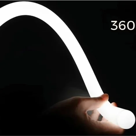 Modern LED Creativity: 360 Degree Flexible DIY Neon Tube LED Lights Bendable Design for Unique Ceiling Styles Colorful Choice