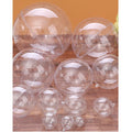 Personalized Hanging Clear Balls Custom Plastic Christmas Crystal Xmas High Transparent Acrylic Balls 2-40cm Ornaments